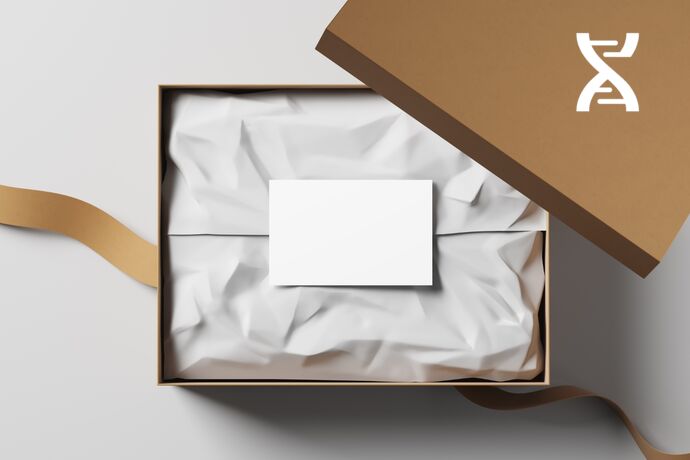 Personalized delivery with gift card and packaging