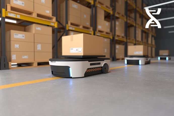 Integrate AGVs into your logistics processes to automate inventory management of your goods Integrate AGVs into your logistics processes to automate inventory management of your goods