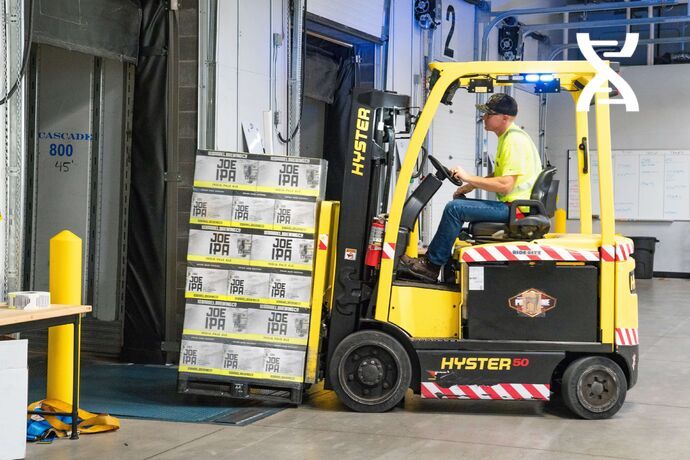 During a cross-docking operation, the goods are not stored in the warehouse.