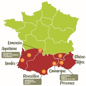 Paysans de Rougeline map of France