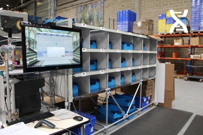 Isitec's ISIPICK system is coupled with Infflux's Bext Sortandamp;Go software to prepare e-commerce orders. Isitec's ISIPICK system is coupled with Infflux's Bext Sortandamp;Go software to prepare e-commerce orders.