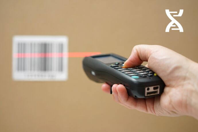 Information scanned using radio terminals to avoid data entry